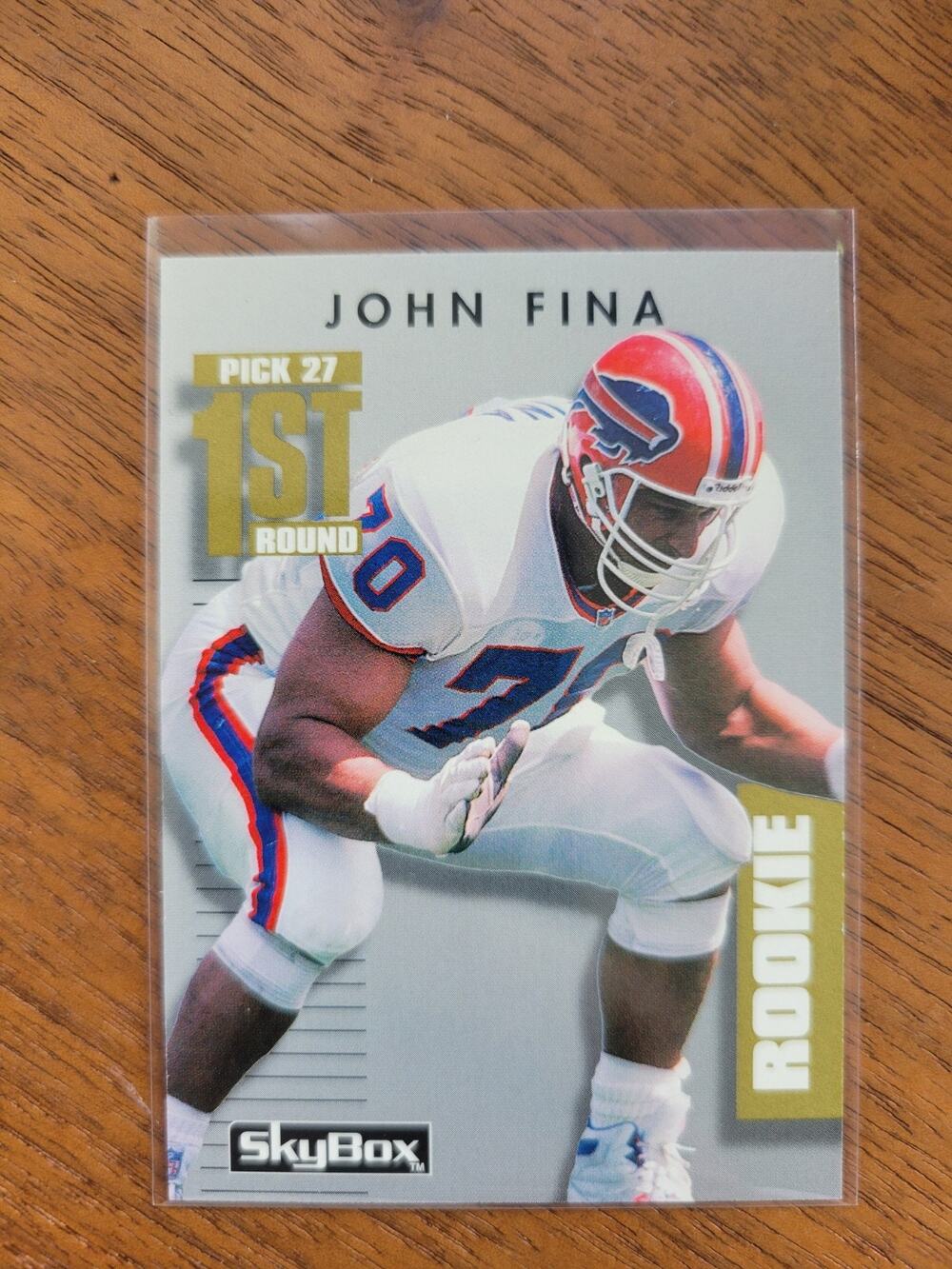 John Fina 1992 Skybox Primetime #357 - Rookie - Buffalo Bills - NFL - Fresh Pull